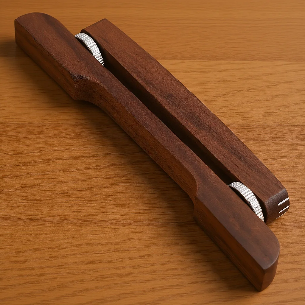 

Jazz Guitar Bridge Adjustable Height 0.83-1.02In For 6 String 12 String Violin Mandolin Smooth Flat Bottom Polished Bridge