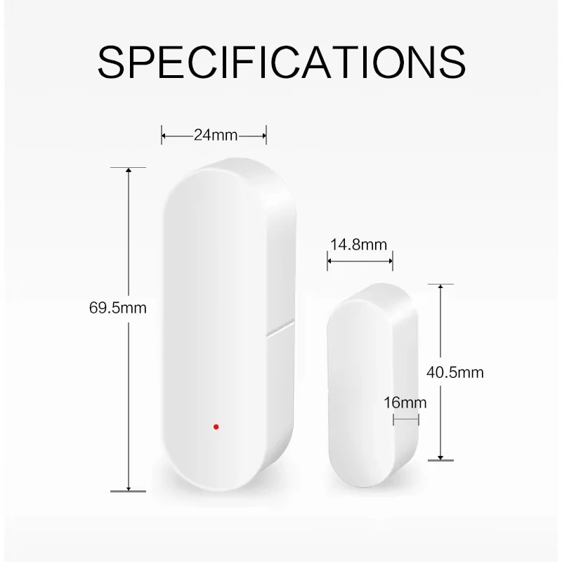 Умный Wi-Fi датчик двери Xiaomi, умный дом, детектор открытия и закрытия, SmartlifeApp Control, уведомление, совместимое с Alexa Google Home