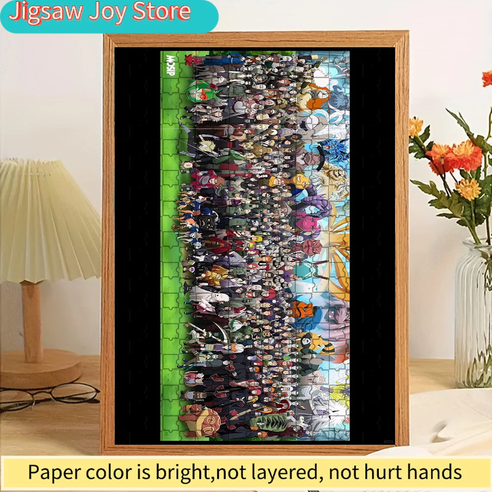 

Epic Naruto All Characters Collage Paper Puzzle, Vibrant Anime Art Featuring Every Iconic Naruto Character, Premium Paper Jigsaw