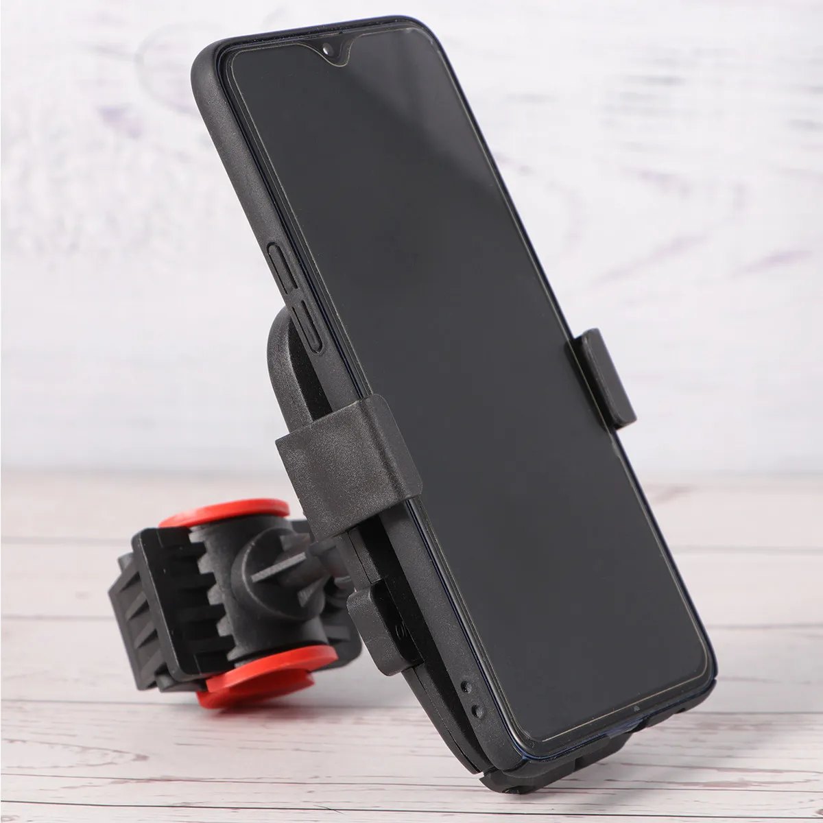 

1Pcs Premium Adjustable Bike Phone Holder Non-Scratch Anti-Shake Design for Motorcycle Bicycle Navigation Hands-Free Riding