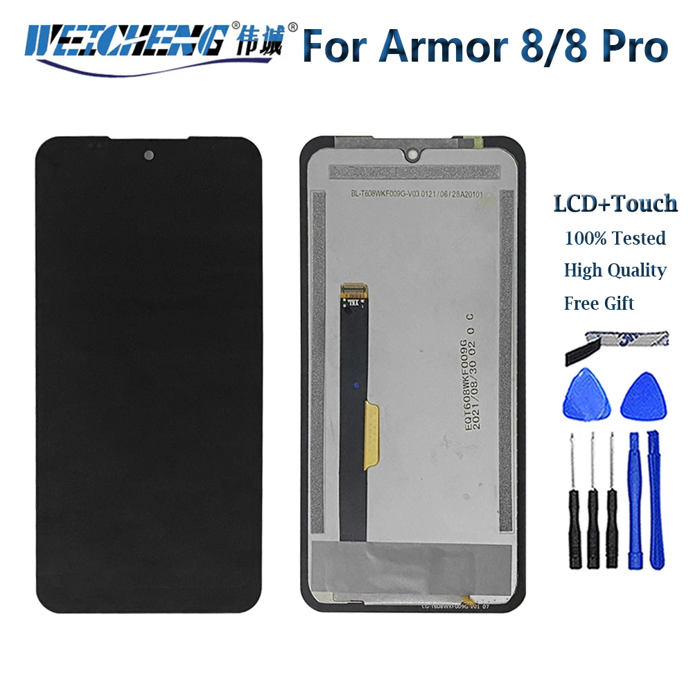For Ulefone Armor 8 Pro LCD Display And Touch Screen Digitizer Assembly 6.10 inch For Ulefone Armor8 Display LCD Screen Sensor