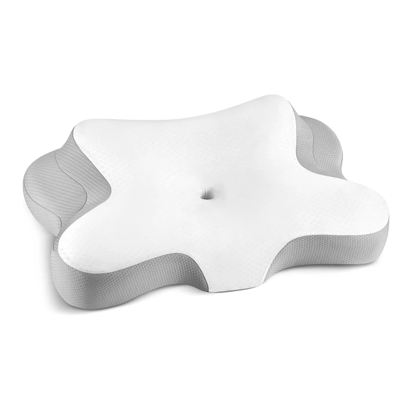 

ABBN-Cervical Neck Pillow - Ergonomic Memory Foam For Side, Back & Stomach Sleepers, Cooling Pillow For Pain Relief