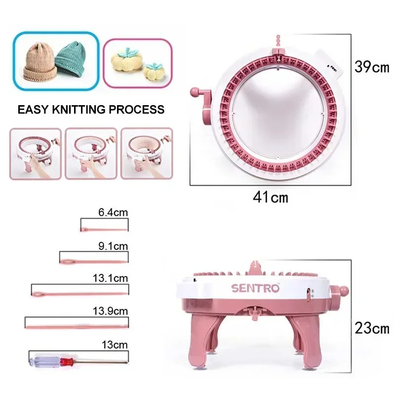 48 Nadeln Strick maschine Brei maschine kreative Handbuch DIY Webstuhl Sentro Strick maschine Trikoter Nähen Hut Socke faul Artefakt