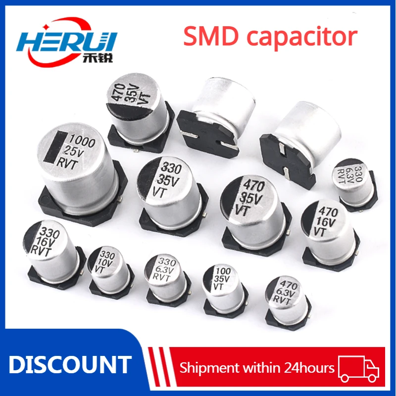 10pcs   SMD 16V 25V 35V 50V 100UF 220UF 470UF 47UF