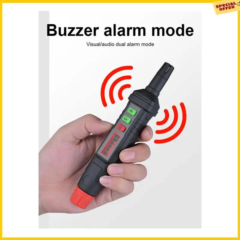 

A25P MAYILON Gas Leak Detector Pen 0-1000PPM With LCD Display Alarm Combustible Flammable Natural Methane Gas Detector