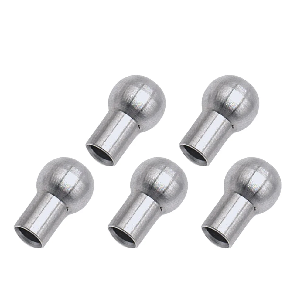 Gym Pulley Machine Cable Eye Connector 5pcs Set With Wire Rope Port Joint Stopper For 5mm Diameter Steel Cable Applications