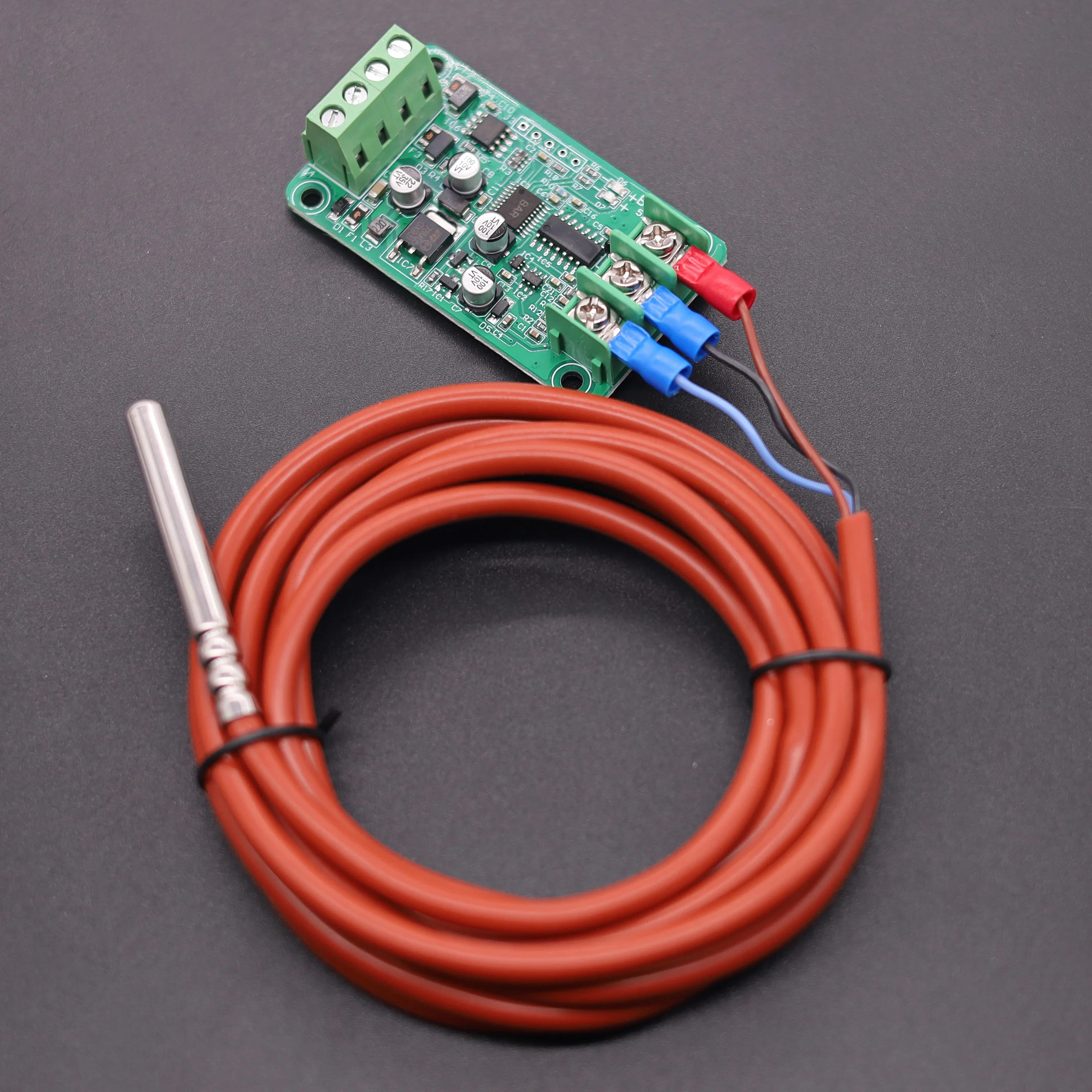 Transferencia del sensor de temperatura K, PT100, PT1000 a RS485, módulo de adquisición de temperatura del termopar RTD de 4-20mA