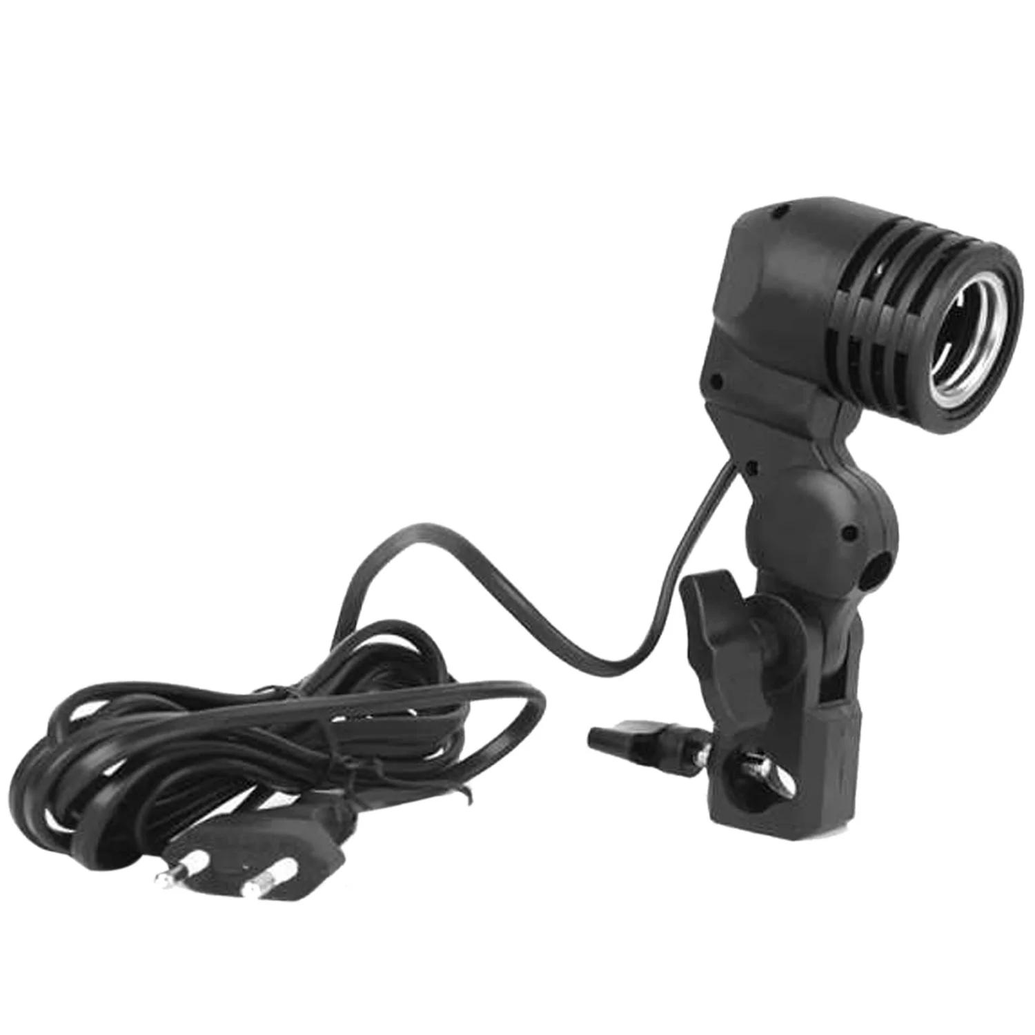 Lâmpada de fotografia para estúdio de fotografia, suporte único, pedestal E27, plug UE