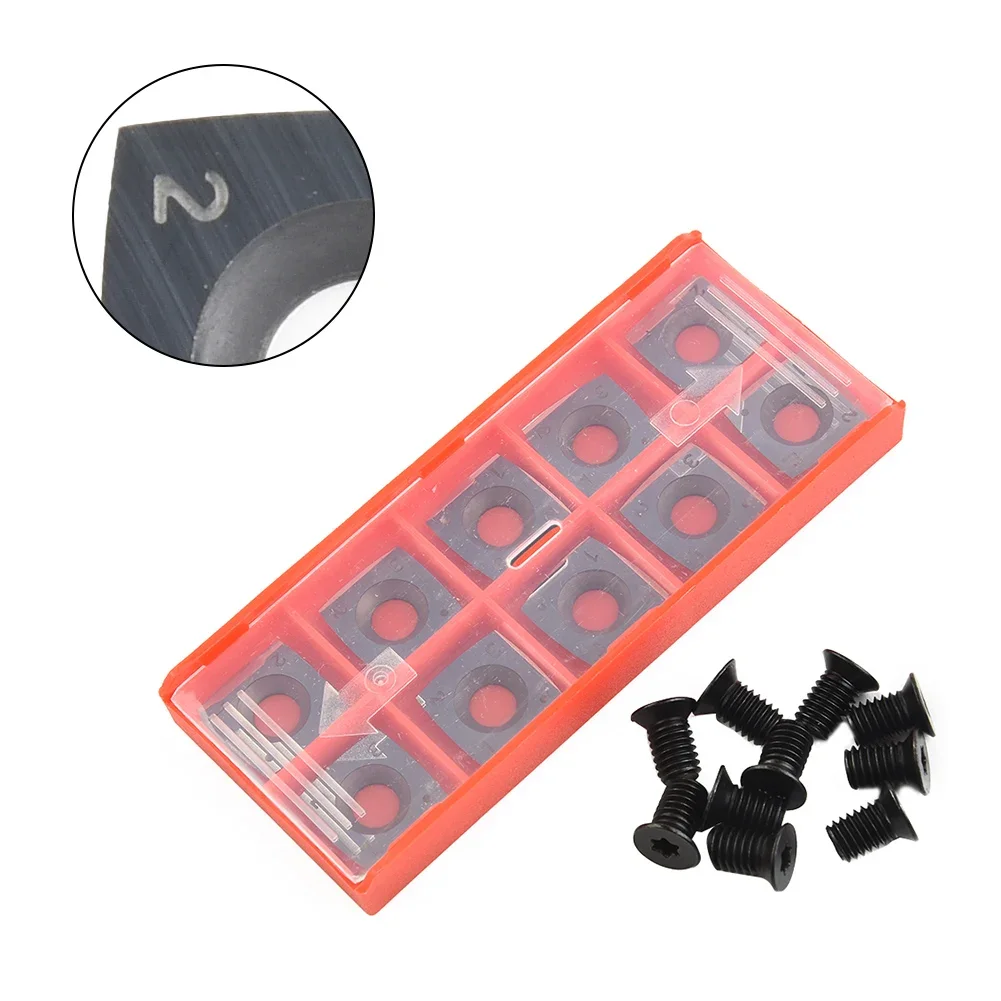 15mm Square Tungsten Carbide Inserts Cutters 15 X15 X2.5-R150 15*15*2.5 R150 With 10pcs Screws Wood Lathe Turning Tools