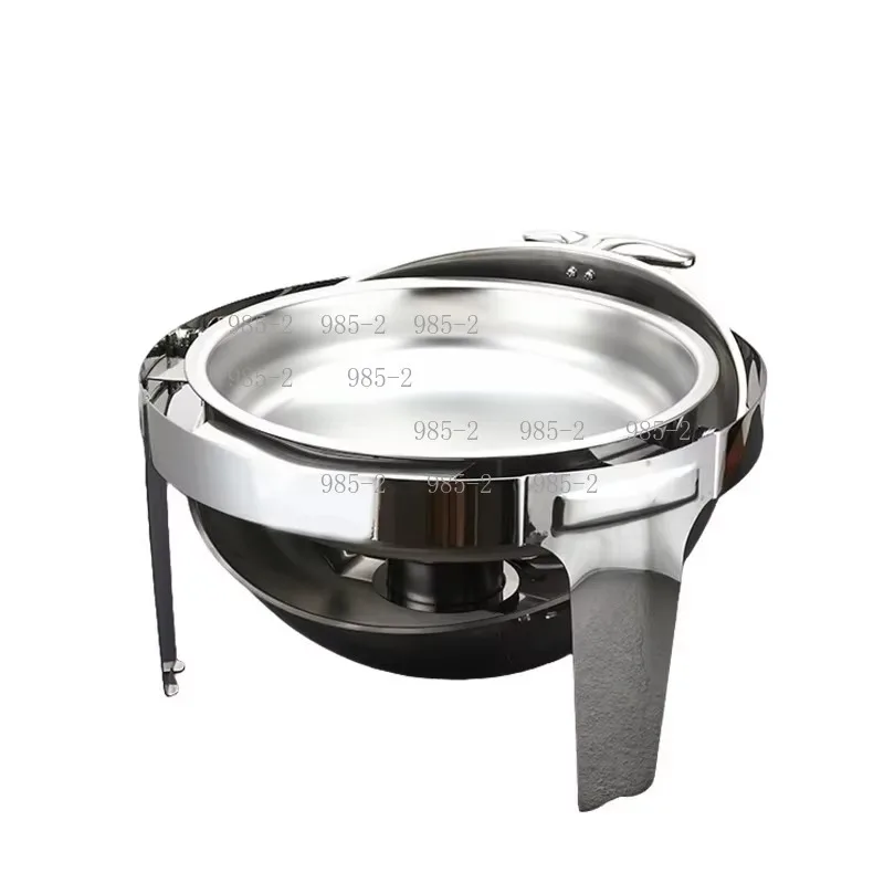 Luxury Round 6L Stainless Steel Chafing Dish, Multi-Style Buffet Server for Catering Wholesale