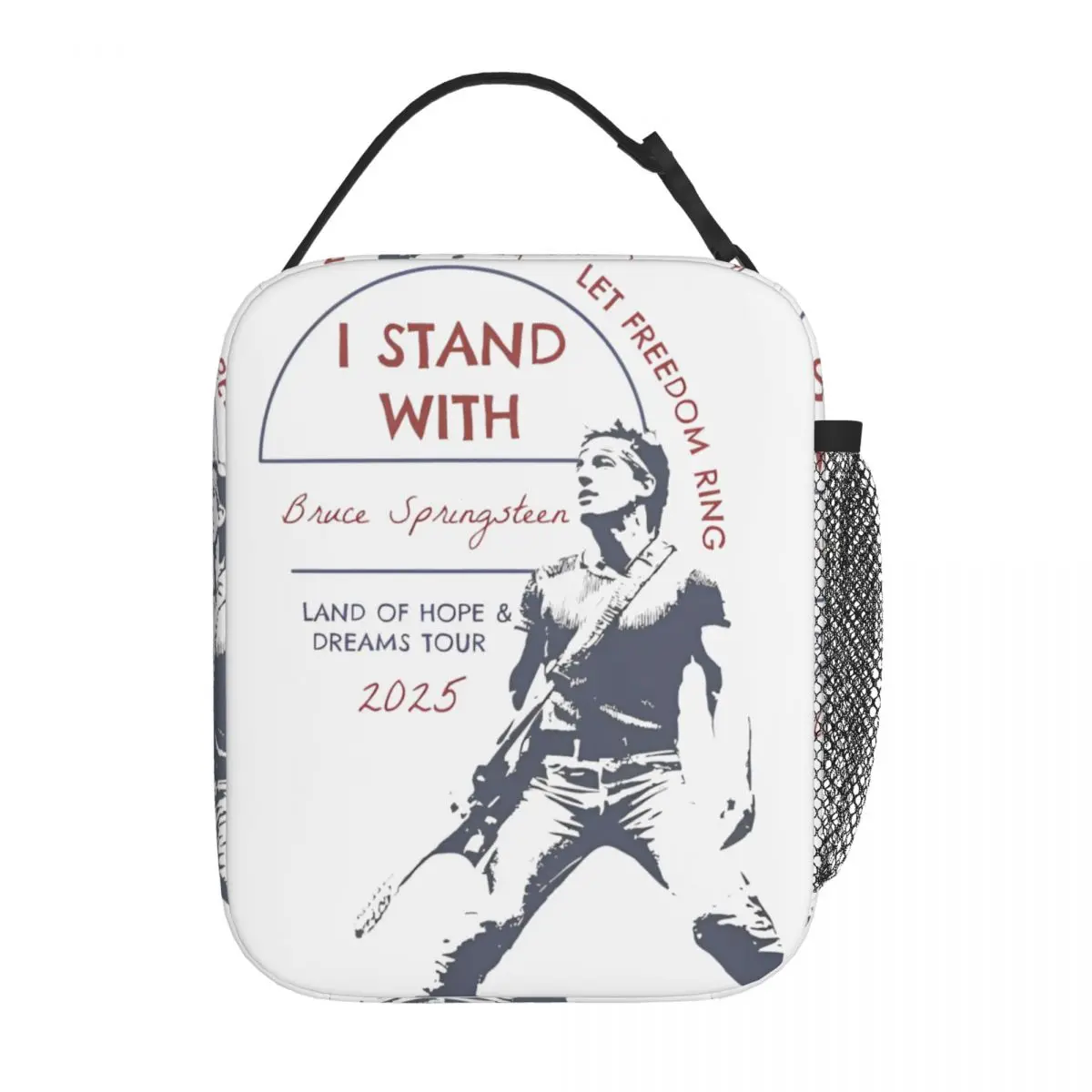 

Bruce Springsteen Concert Tour 2025 Thermal Insulated Lunch Bags for Work Portable Food Bag Men Women Thermal Cooler Lunch Boxes