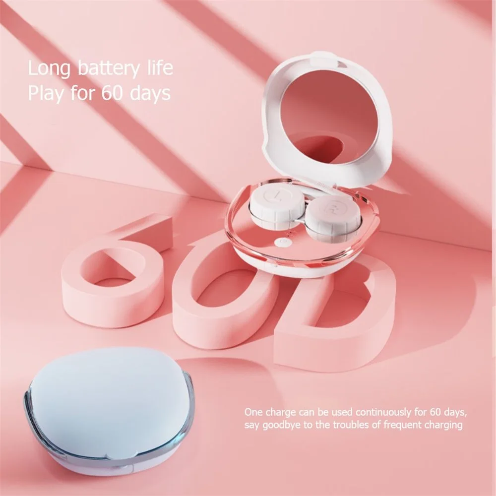 Portable Colorful Lens Cleaner USB Charge Automatic Contact Lens Cleaning Machine Ultrasonic Cleaning Case Built-in battery