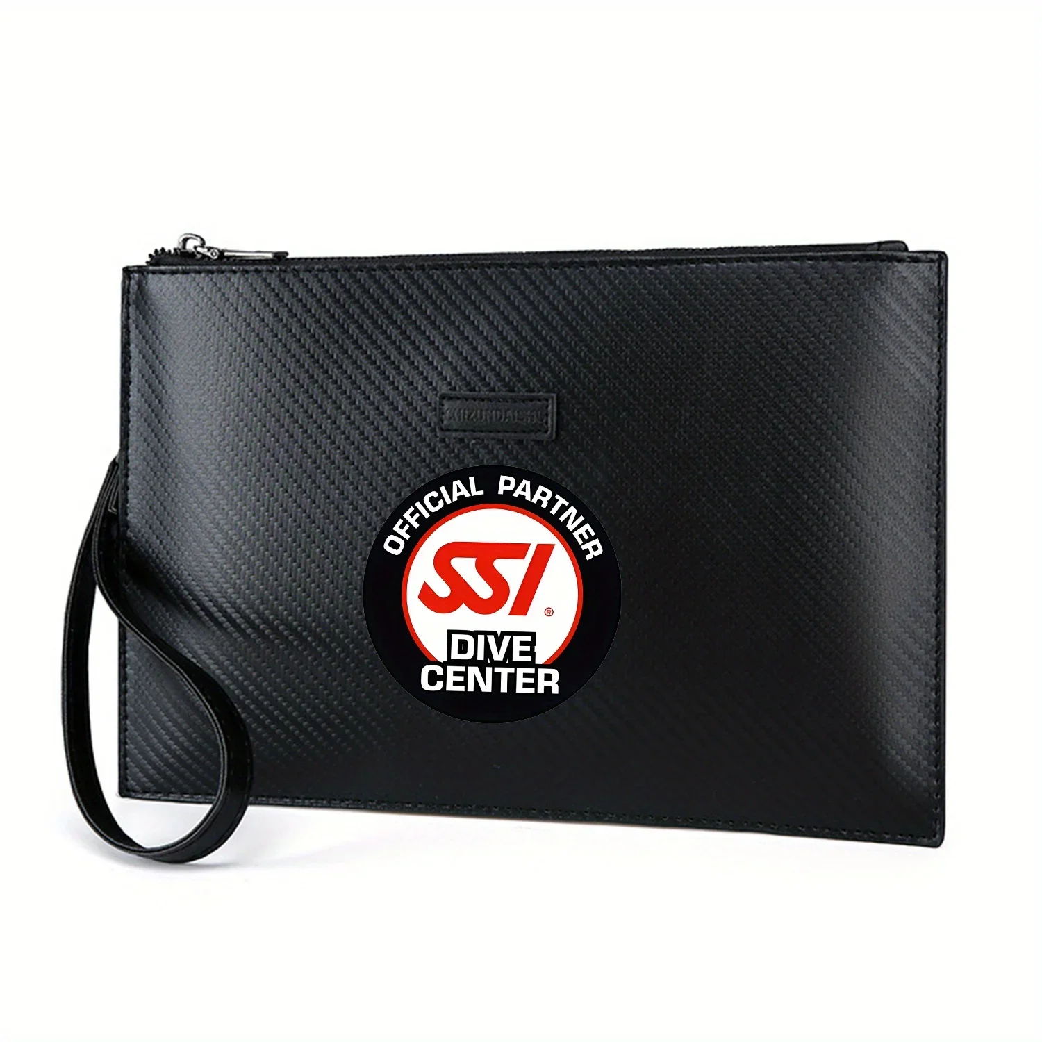 

SSI красный логотип Dive Center Partner Элегантная мужская сумка из искусственной кожи с принтом Модная и практичная для повседневной носки