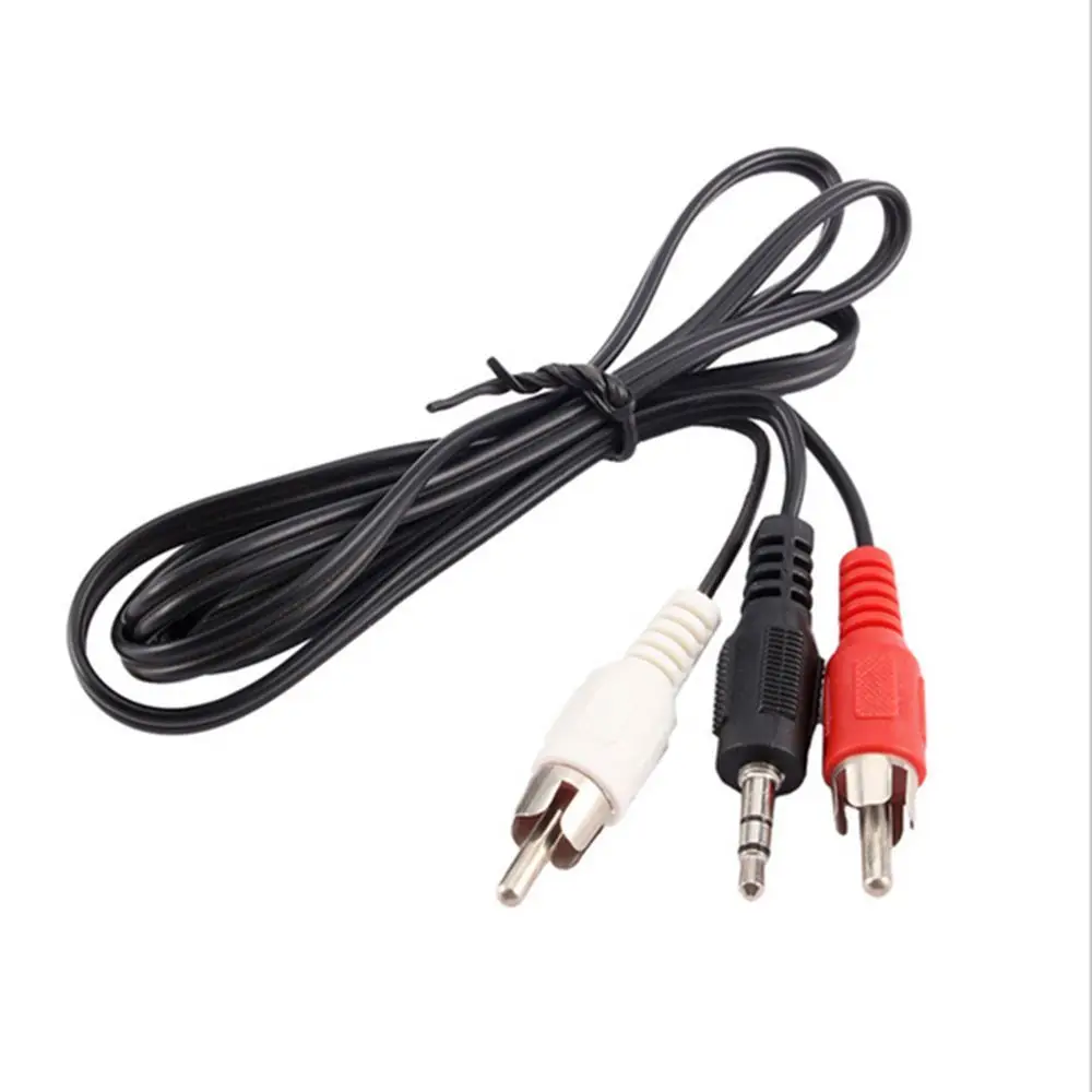 1m 7AIY para Mini reproductor móvil con conector de 3,5 mm a cable estéreo Línea de audio de 3,5 mm a 2 RCA