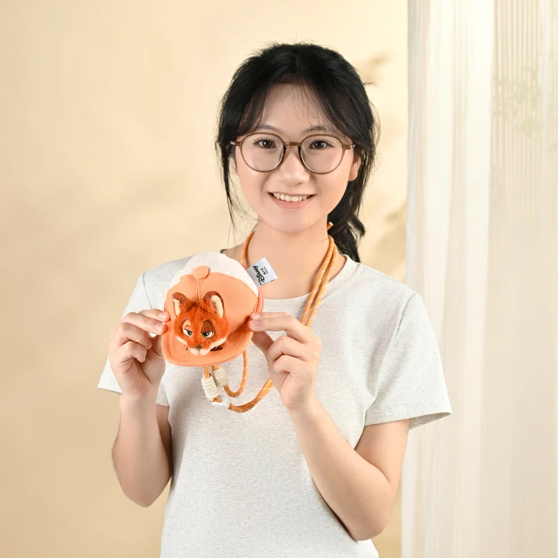 Soft Plush Judy Nick Multi-Function Crossbody Bag Coin Purse Earphone Case Key Holder Adjustable Strap Girl Birthday Christmas