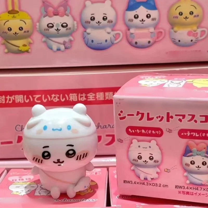 Chikawas شخصيات كرتونية كوب كرتوني Chikawas Hachiware Usagi كارتون لطيف نموذج لجسم الحلي صندوق جمع اللعب هدية #3