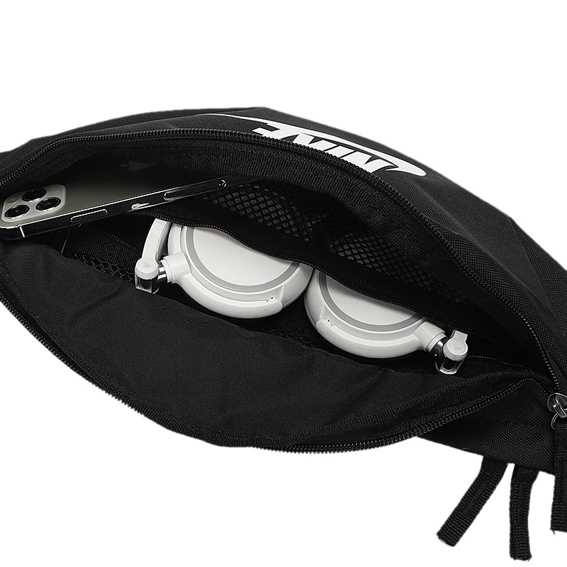 حقائب نايك للرجال والنساء، حقيبة كروس على شكل زوجين، حقيبة رياضية وترفيهية، حقيبة خصر لركوب الدراجات، حقيبة كتف سوداء عصرية Db0490-010 #4