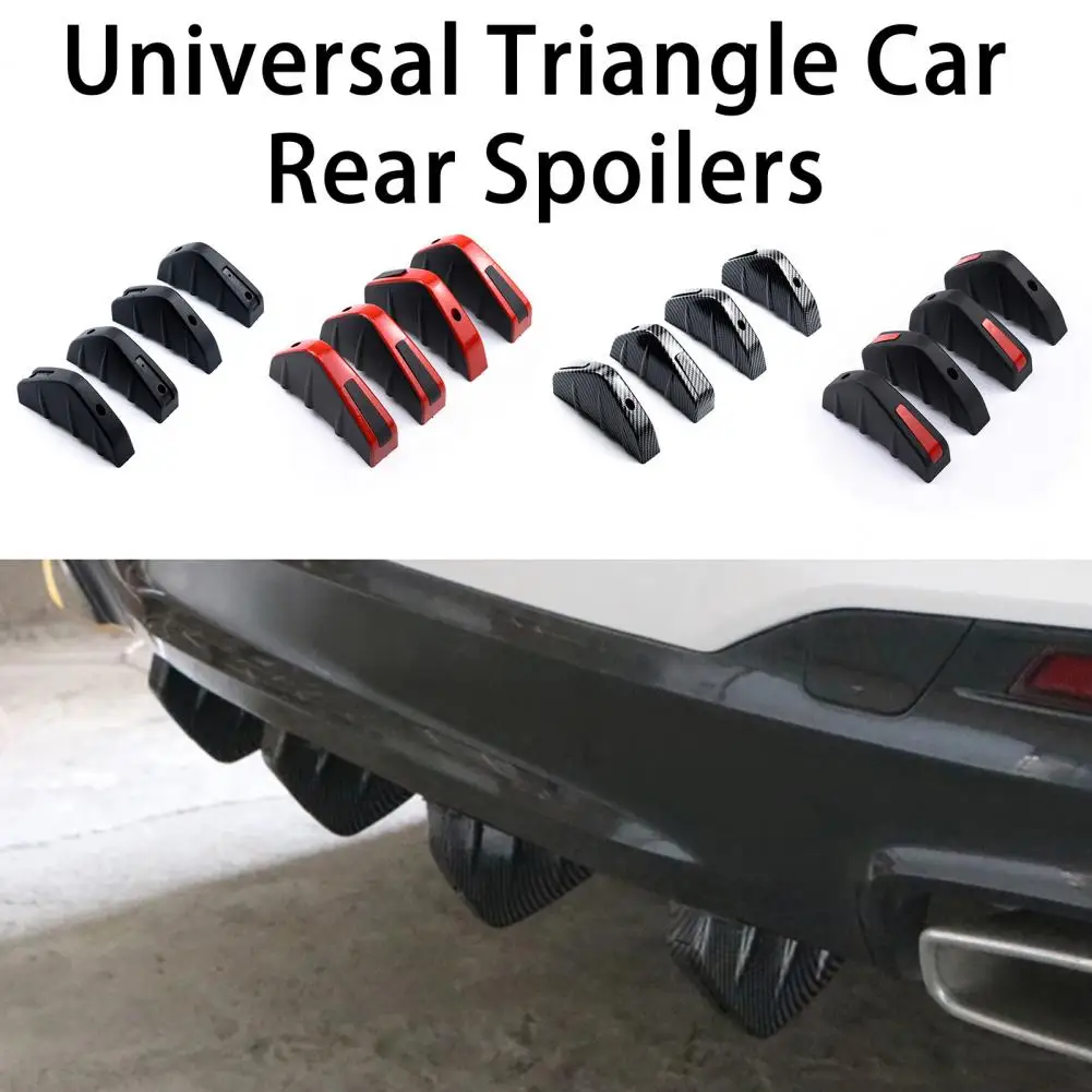 

Durable Anti-scratch Compact Universal Triangle Bumper Diffuser Spoilers Protective Car Rear Spoilers Auto Supply