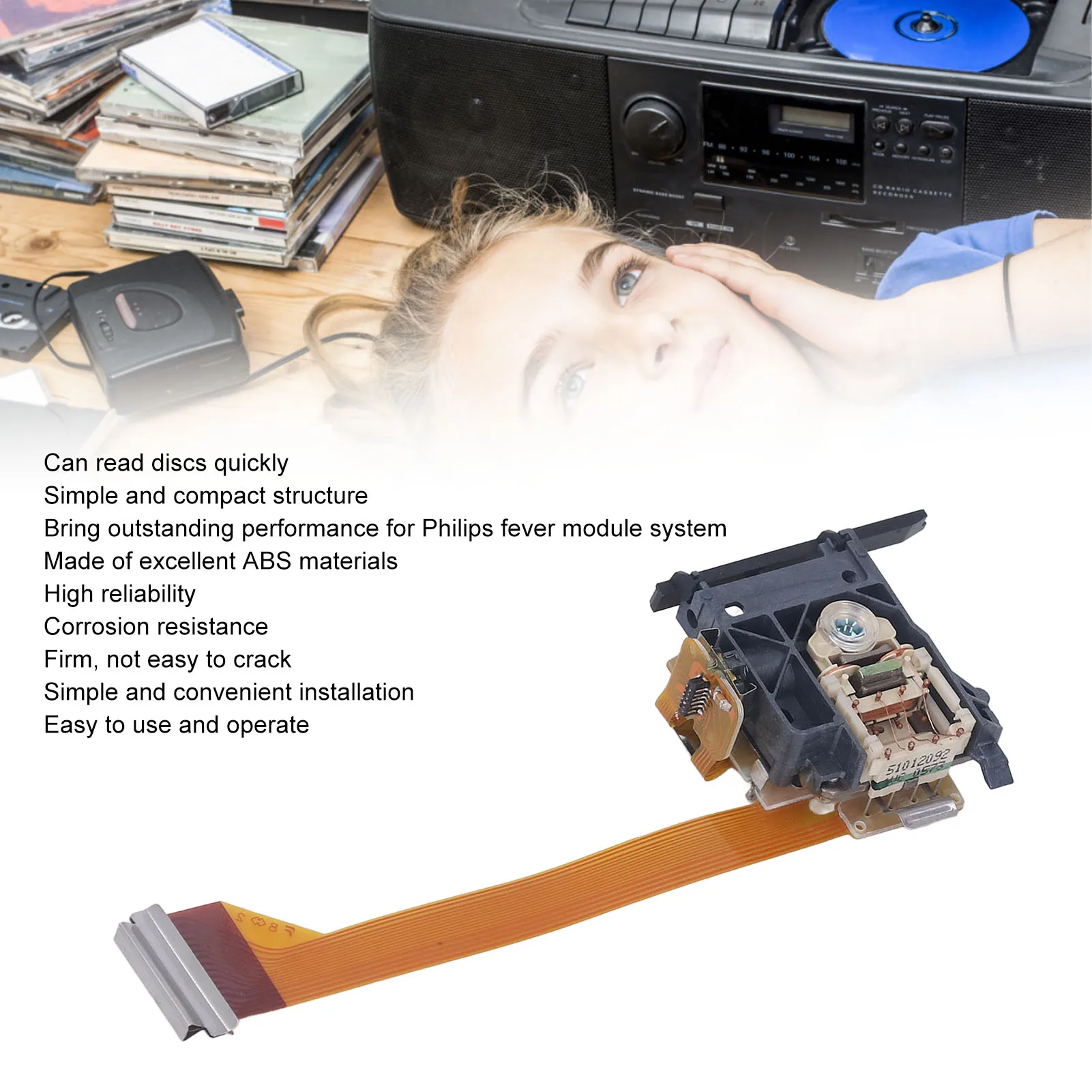 Sostituzione testina laser con lente laser pickup ottica per modulo febbre CD Pro2 LF VAU1254 VAU1255 VAU1252