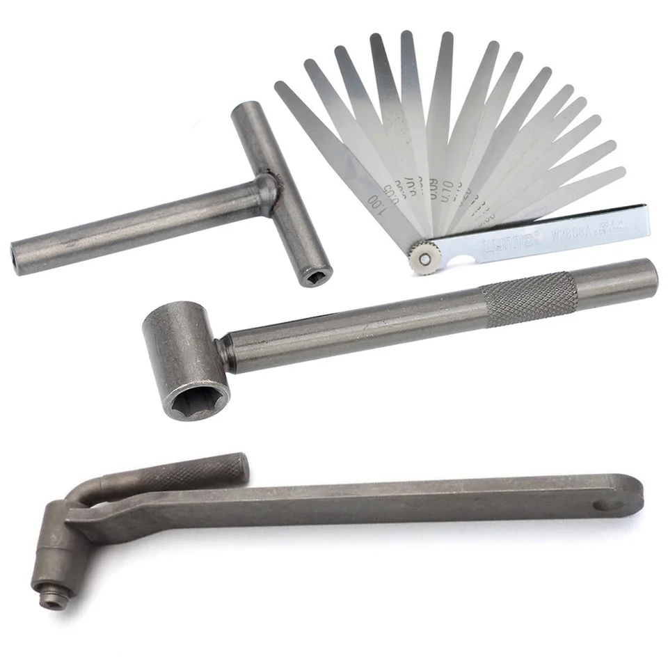 4-Piece Motorcycle Engine Valve Socket Wrench – Hexagon, 8mm / 9mm / 10mm