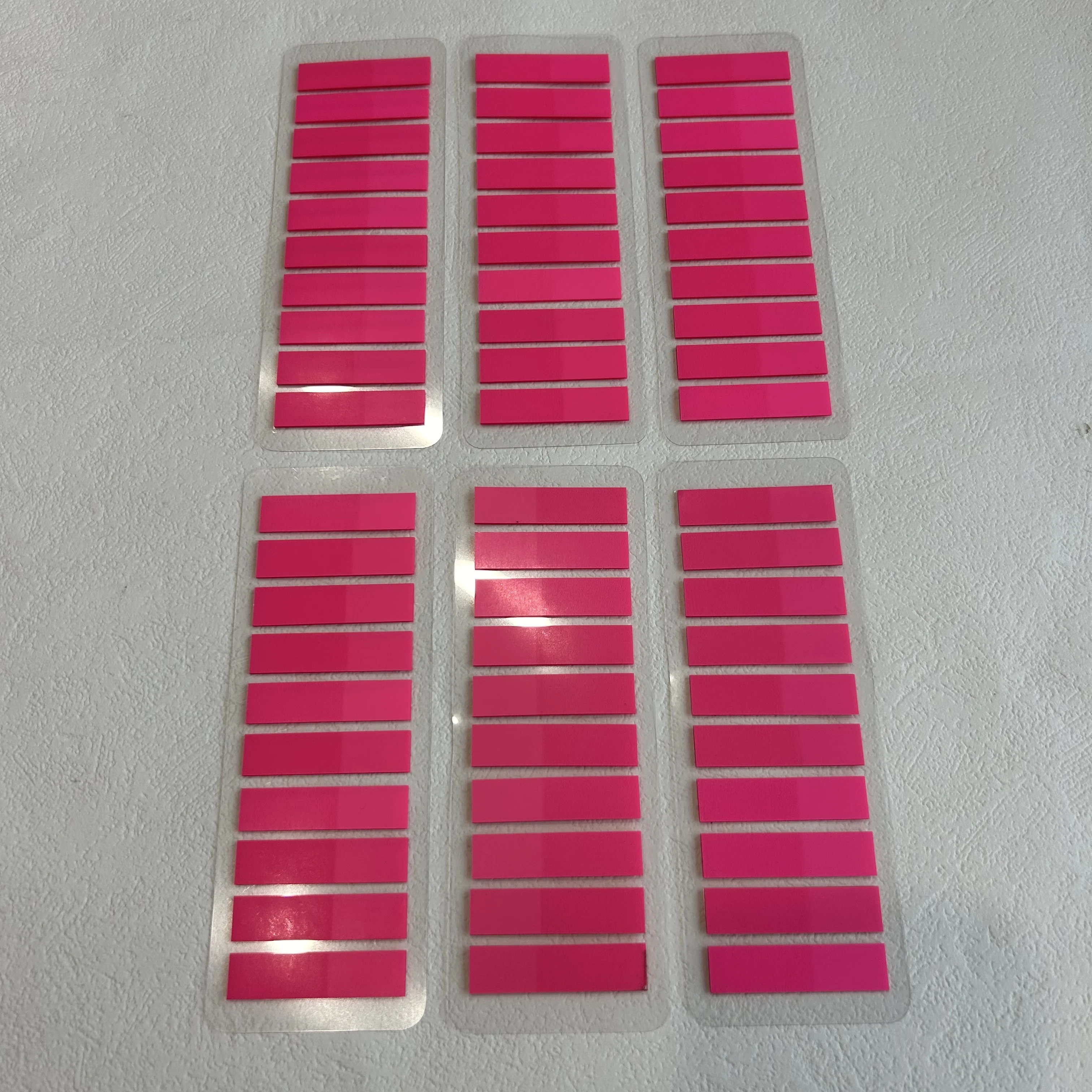 6 عبوات 1200 ورقة ملاحظات لاصقة شفافة كتب توضيحية ذاتية اللصق الإشارات المرجعية مذكرة الوسادة مؤشر علامات التبويب القرطاسية