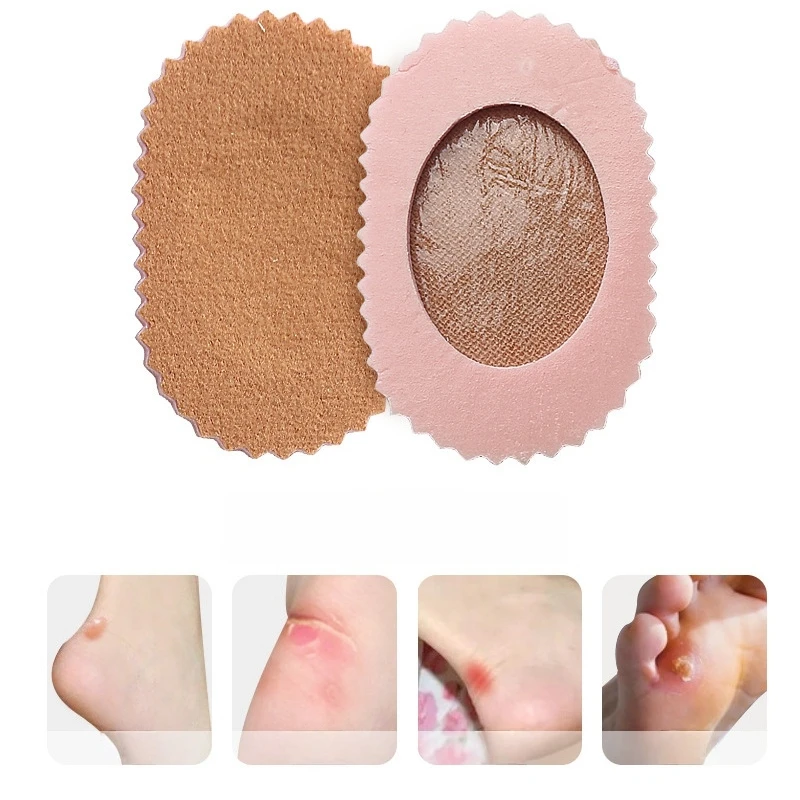 3/6/9/18/24 Corn Patches Latex Flannel Preventing Chafing Round Stickers Remove Feet Calluses Corn Patches Anti-Abrasion Patch