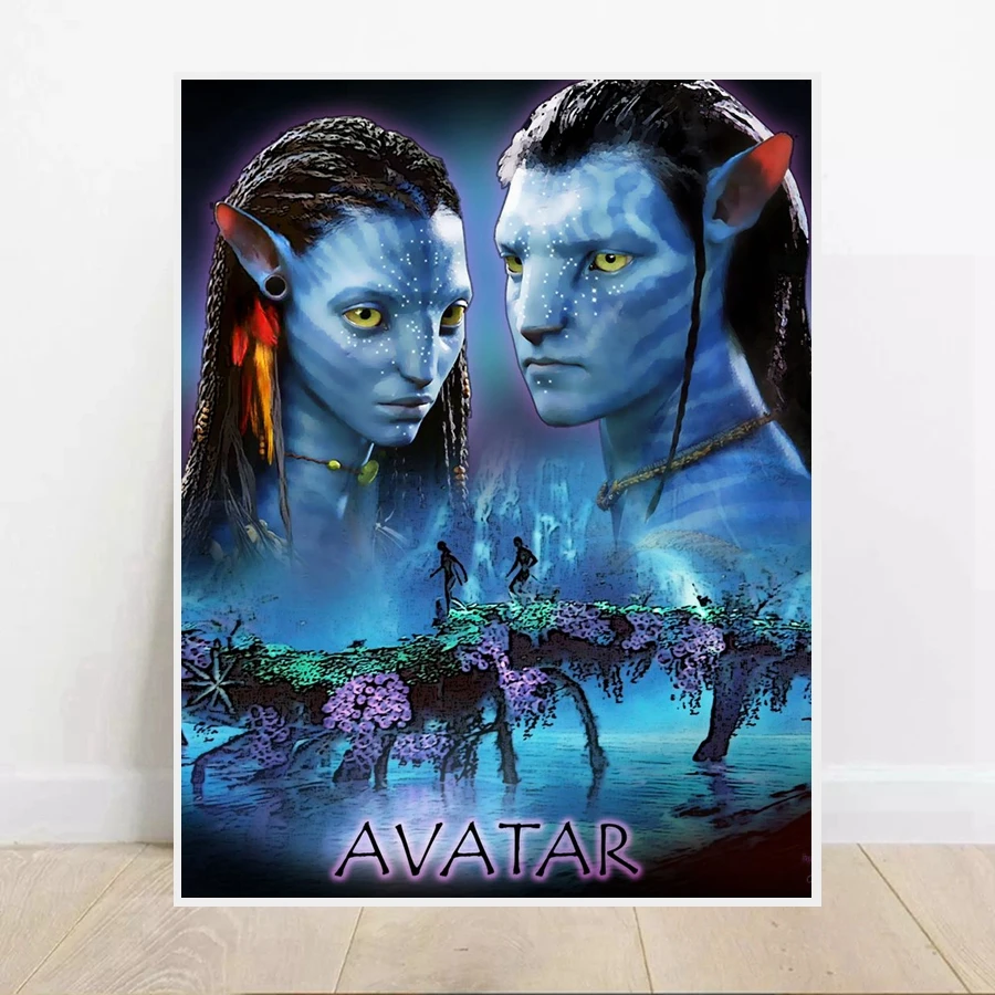 الصورة الرمزية طريق الماء 5d الماس اللوحة جيمس كاميرون الخيال الخيال العلمي الأجانب المحارب فيلم عبر غرزة غرفة ديكور هدية #2