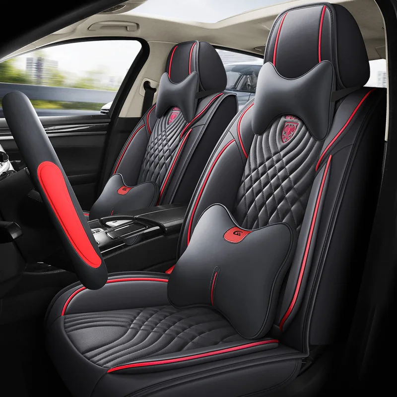 High Quality Leather Car Seat Cover for Hyundai Solaris Tucson Accent Avante Azero Creta Elantra I30 I40 Ioniq Ix35 Kona Santafe