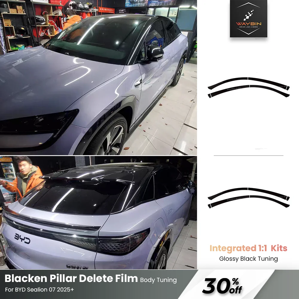 

Car Pillar Delete Sticker For BYD Sealion 07 2025+ Blackout Wrapping Film Strip Trim BYD Hidden Windows Accessories