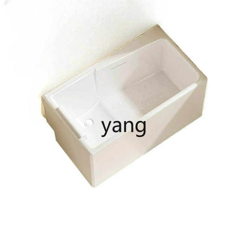 

LTT adult bathtub acrylic small apartment against the wall integrated Japanese bath tub