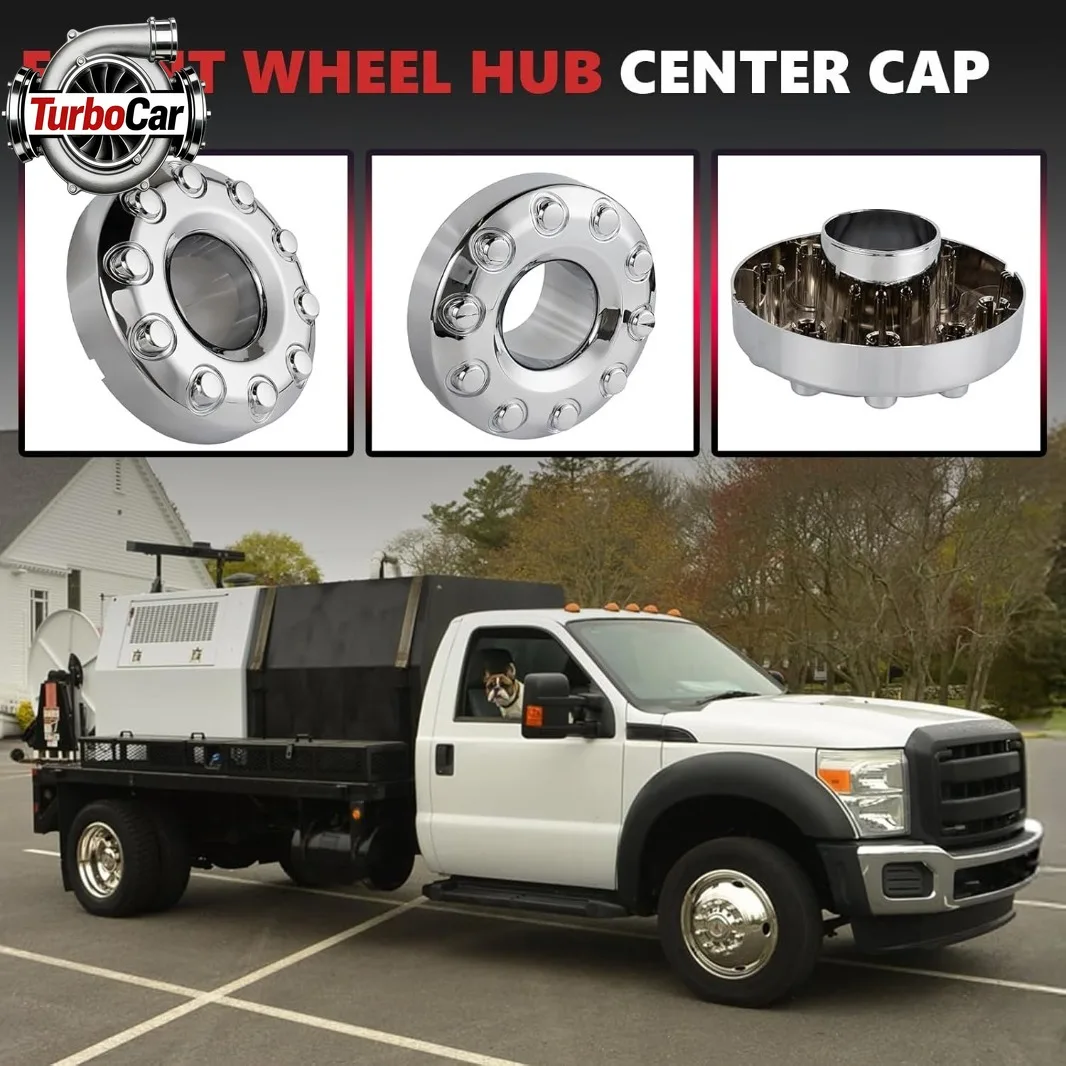 

2Pcs Dually 10 Lug Wheel Center Hub Caps For 2005-2017 Ford F450 F550 Super Duty