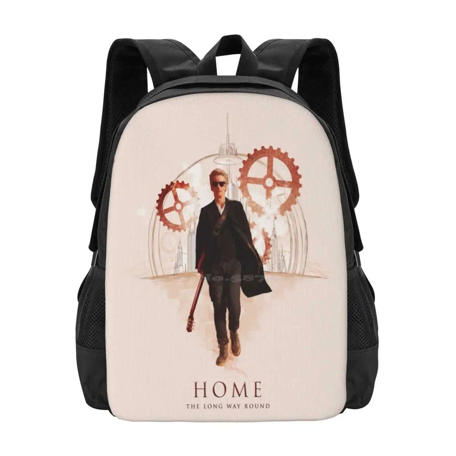 Home School Bag Big Capacity Backpack Laptop Science Fiction Portraiture Sci Fi