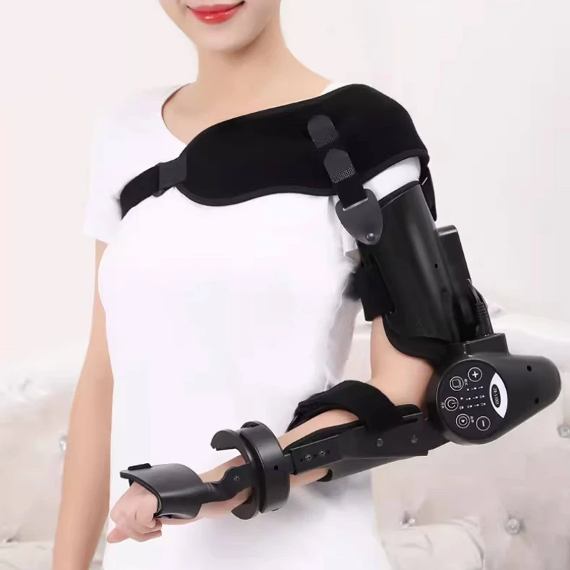 Adjustable Elbow Flexion Extension Rehabilitation Device, Arm Exercise Equipment for Stroke Recovery, Home Use Training Machine.
