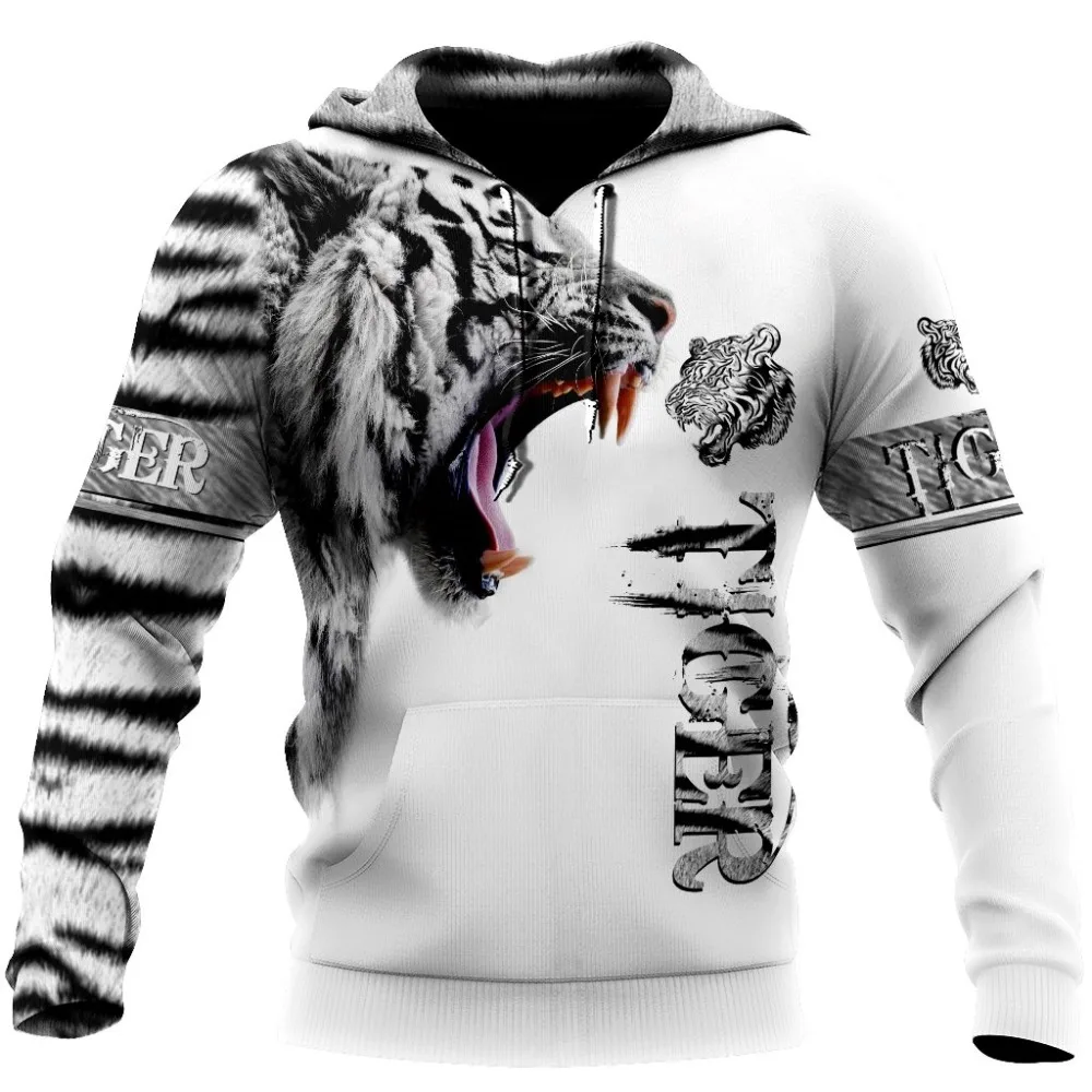 

Funny 3D Tiger Print Hoodies For Men ​Hip Hop Trend Harajuku Y2k Clothing Autumn Oversized Sweatshirt Fashion Male Hooded Shirt