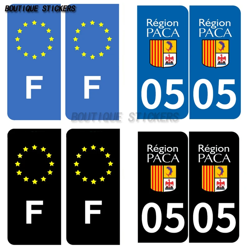 НАКЛЕЙКИ ПЛАКОВАЛЬНЫЕ ПРИКЛАДАНИЕ IMMATRICULATION F05 PACA Отдел номерного знака F05 PACA Наклейки на номерной знак