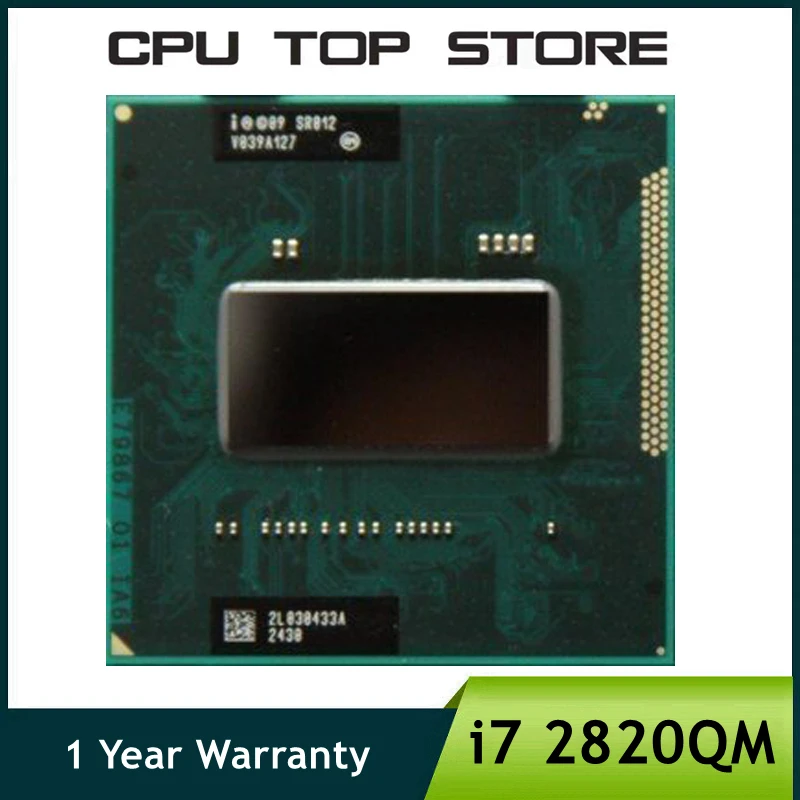 Intel Core i7 2820QM SR012 2.3GHz Quad-Core Eight-Thread Laptop notebook CPU Processor Socket G2 / rPGA988B