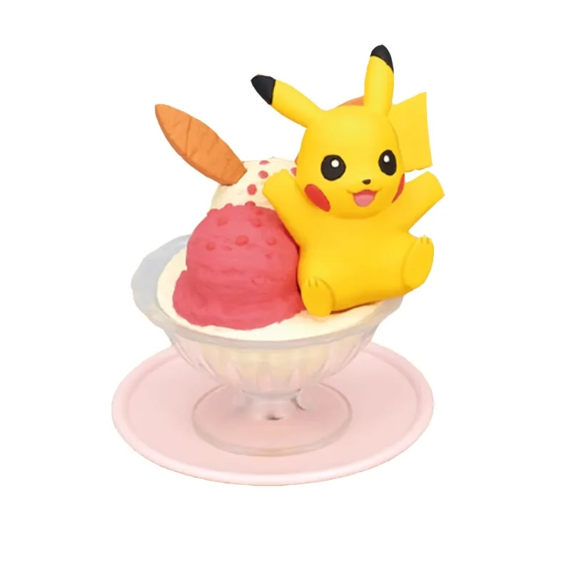 Takara Tomy véritable Gashapon Pokemon Dessert poupée Pikachu figurine jouets pour garçons filles enfants cadeau de noël figurine Anime