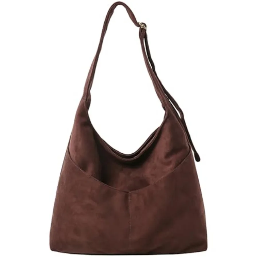 

Hobo Bags for Women: Large Slouchy Shoulder Bag Vegan Leather Adjustable Crossbody Tote Purse for Work Travel Daily Soft Vegan