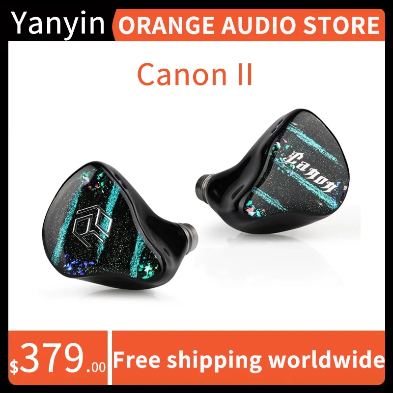 Yanyin Canon II 4BA + 1 Biological Dynamic Driver Hybrid HiFi IEM Earphone with Ergonomic Design High Quality Cable