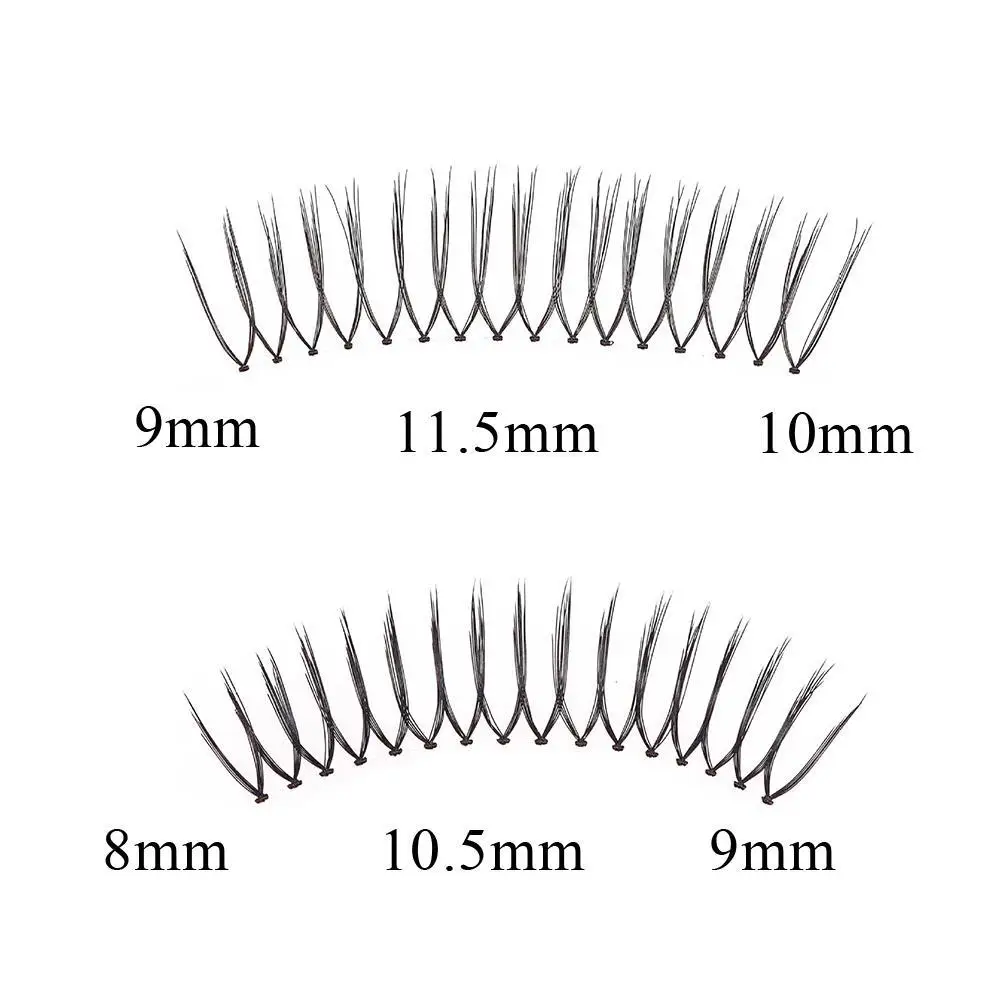 ใหม่ 10/5 คู่K-Pop U-รูปขนตาปลอมการ์ตูนEye Lash ExtensionเกาหลีIdolคอสเพลย์DIY Eye LashesธรรมชาติWispyขนตา