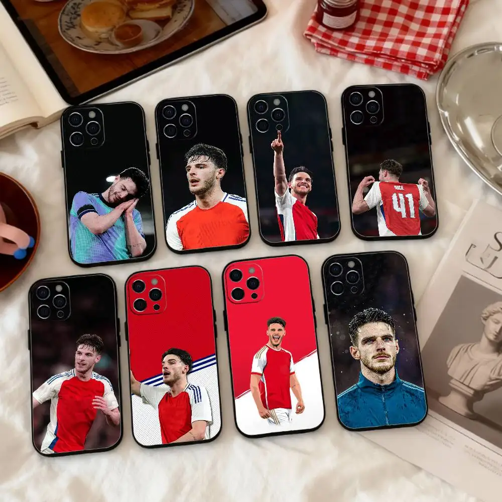 

football D-Declan Rice Phone Case Silicone Soft For IPhone 17 16 15 14 13 12 11 X XR Plus Pro Max Plus