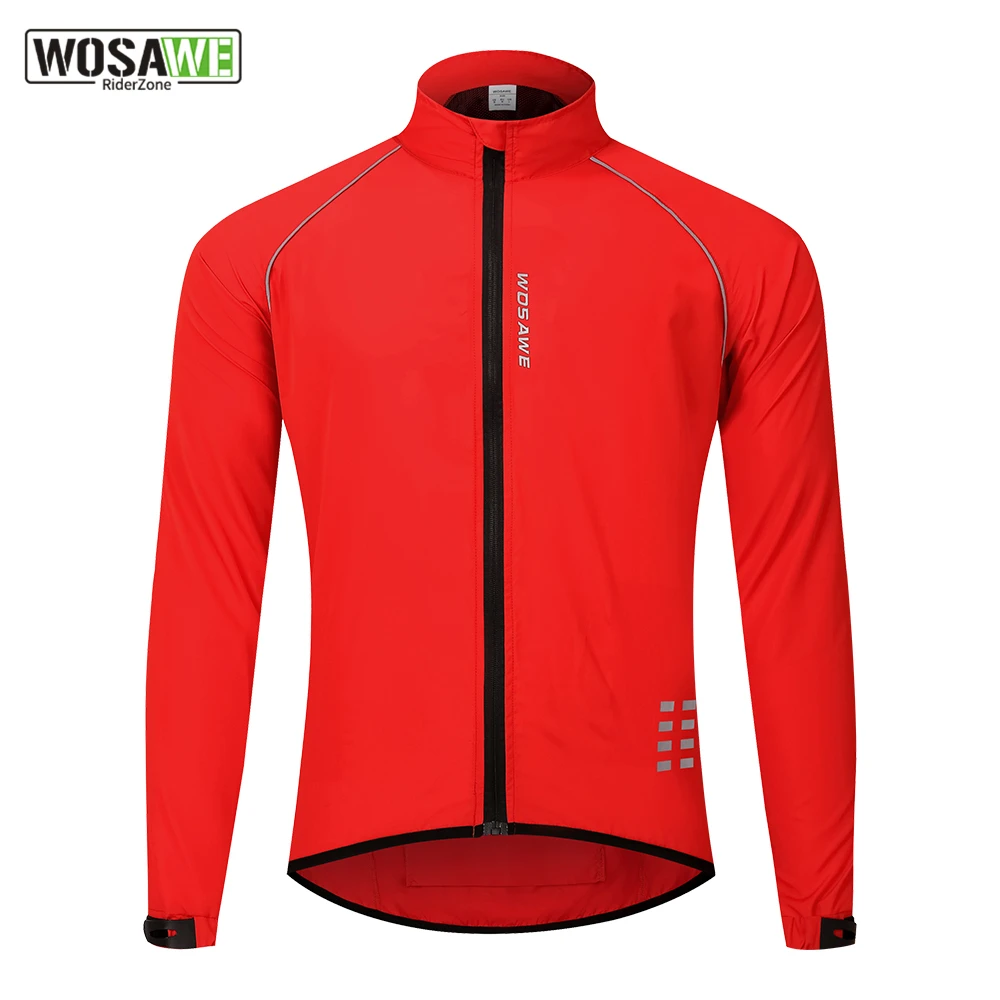 

WOSAWE Windproof Cycling Jackets Summer Light Weight Bicycle Jackets Windbreaker Riding Outdoor Sunscreen Riding Equipment