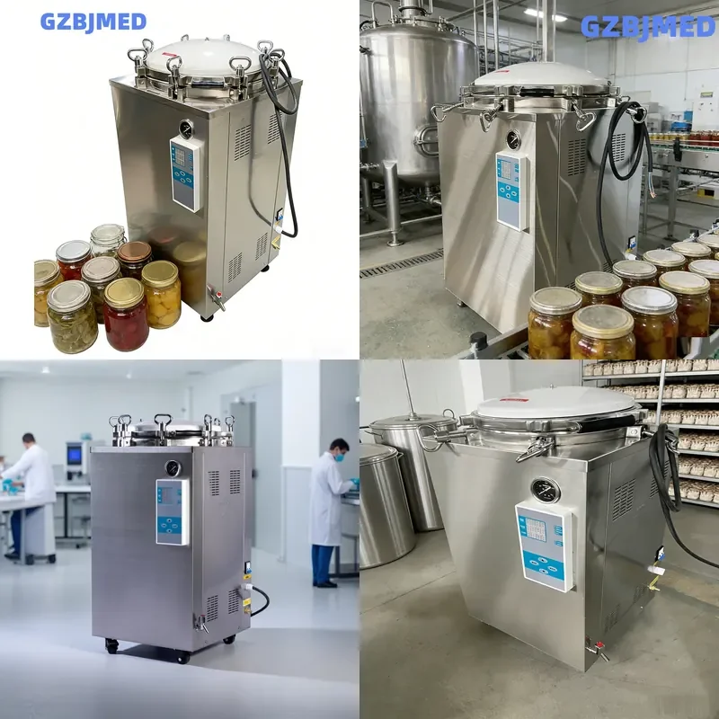 75L Vertical Autoclave Steam Sterilizer for Food Industry and Laboratory Sterilization Equipment
