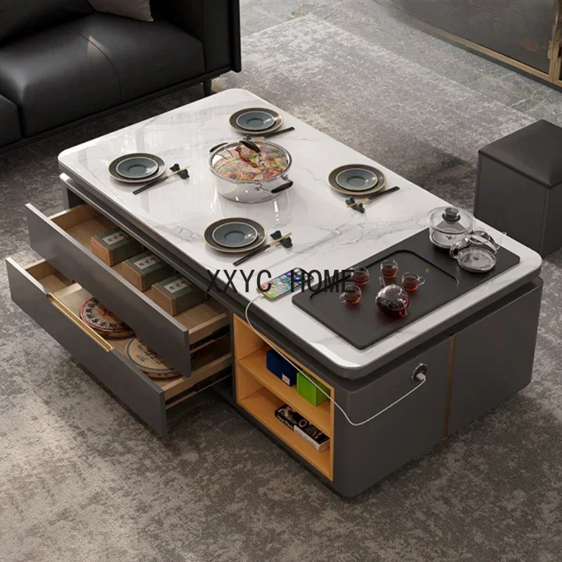 

Современные роскошные кофейные столики для гостиной, деревянный кофейный столик, дизайн в черном цвете, мебель для дома.