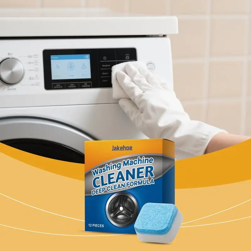 Washing Machine Cleaning Tablets - Gentle Stain and Scale Removal Effervescent Tablets Household Washing Machine Daily Cleaning