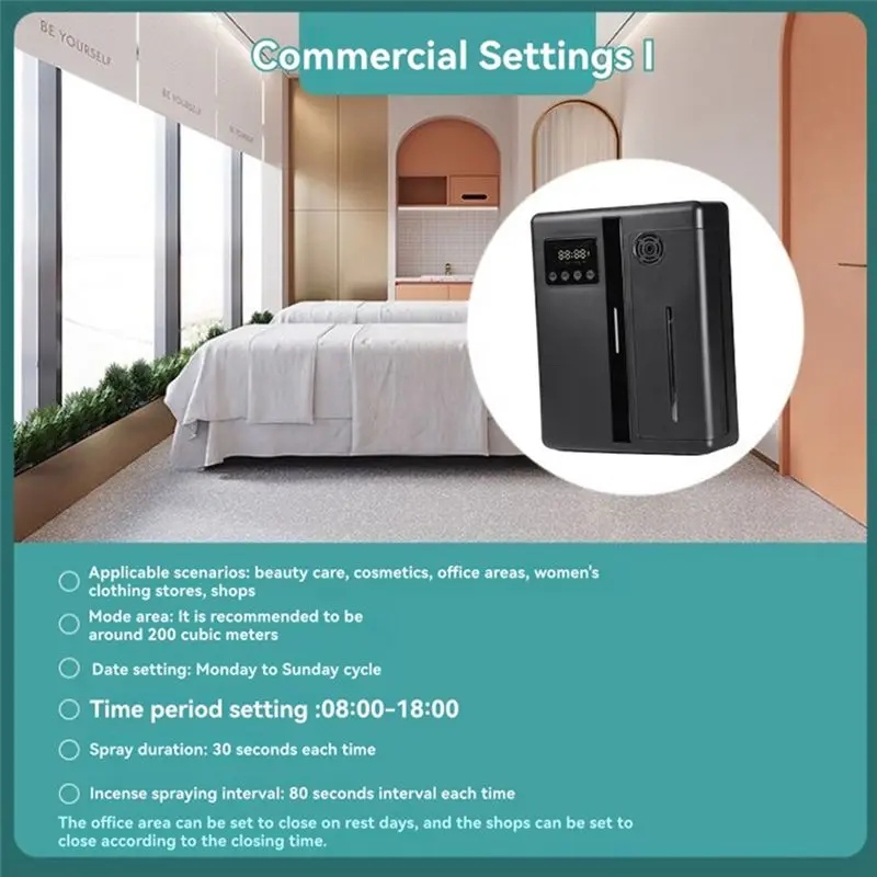 [SALE's DAY] 200Ml Smart Essential Oil Diffuser With Timer Function Essential For Household Hotel Office US Plug