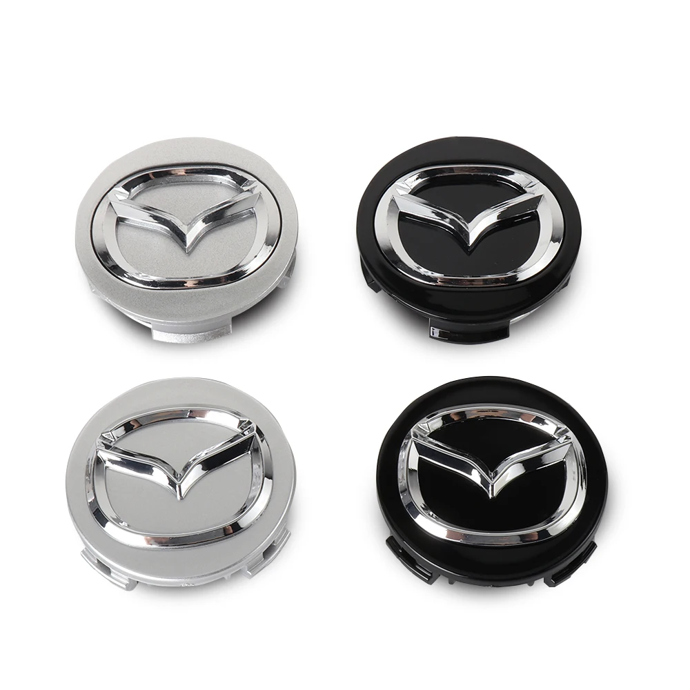 4PCS 56mm Car Wheel Center Caps Tyre Rim Hub cap Cover Stickers Badge For Mazda 2 3 5 6 7 RX7 RX8 BM BL BK GH GJ GL Axela Atenza