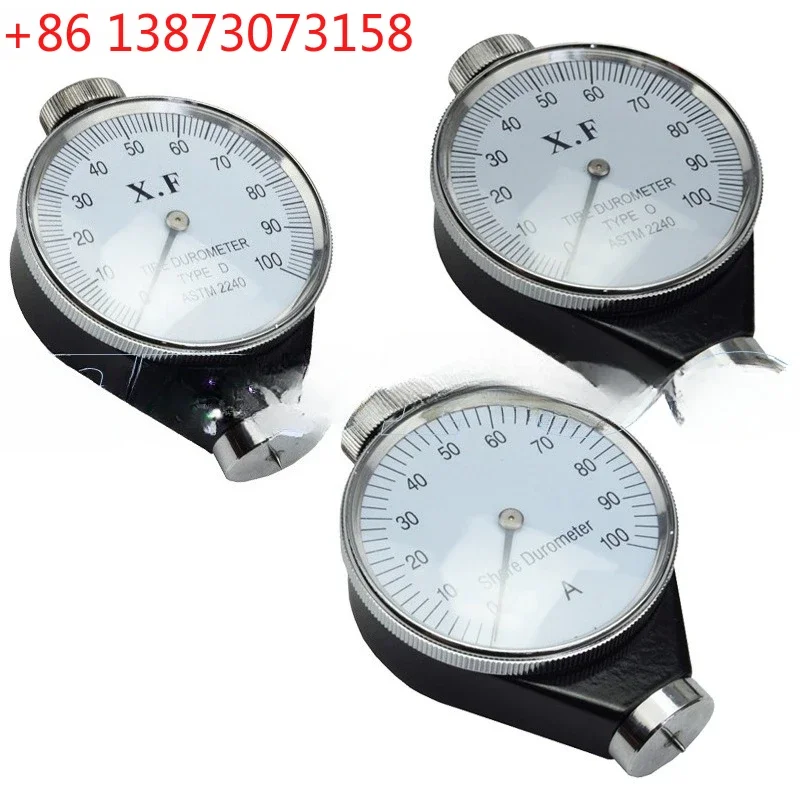 Silicone rubber hardness tester A type D type O type Shore hardness tester Shore rubber hardness tester pointer number