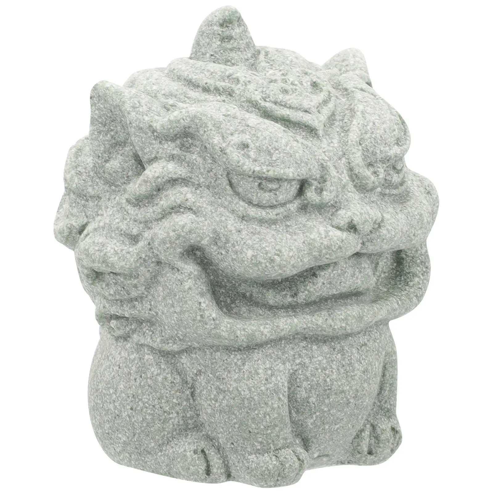 Kylin Desktop Ornament Sandstone Carved Sculpture Office Bonsai Fish Tank Decor Lucky Auspicious Small Kylin Statue Craft