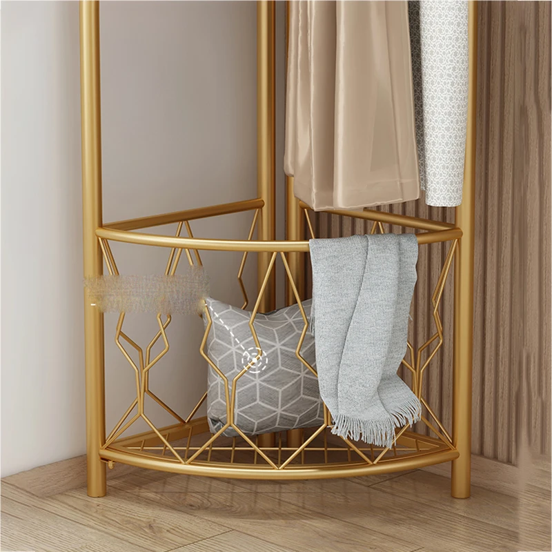 Ultraleve Roupas Rack, Roupeiros Canto Prateleiras, Armazenamento De Móveis, Sala Prateleira, L